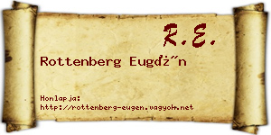 Rottenberg Eugén névjegykártya